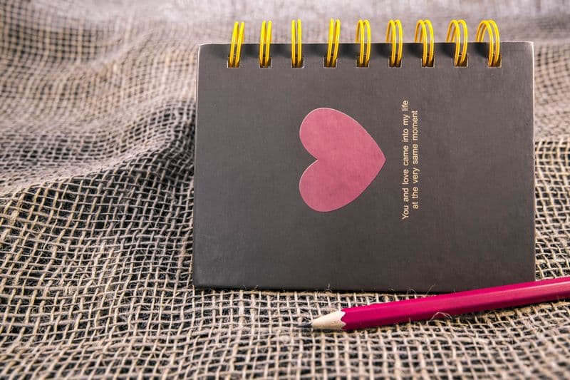 Notebook with Heart