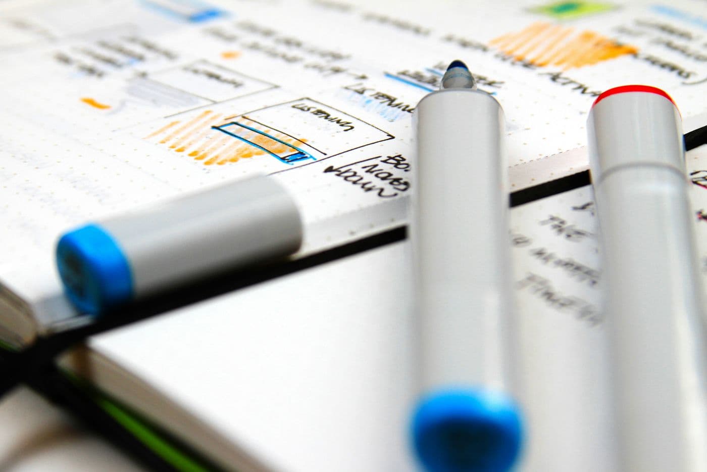 Paper and Highlighter Blue